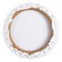 Professional 8 inch 12 inch Blank Round Shape Art Painting Stretched Canvas Set MDF Frame for Drawing