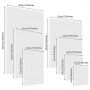 8 Pieces Assorted Size Blank Canvas Boards Art Set Artist Canvas Frame Multi Panel for Painting
