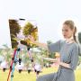Artist Easel Stand Adjustable Aluminum Metal Tripod Display Easel Stand 20 to 61 inch with Portable Bag for Painting