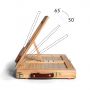 Wooden Art Easel for Painting Canvases with 12 Colors Acrylic Paints Palette for Kids and Adult
