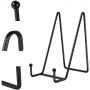 black iron easel high quality professional metal easel for tabletop art , metal picture frame easels