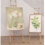 high quality display stand easel iron gold painting stand easal for picture, art easel stand display