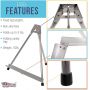 Artiste Aluminium Easel,Aluminum Easel,Adjustable Tripod Easel Stand