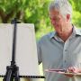 Artist Aluminum Metal Display Easel 17 to 56 Inches adjust height tripod easel painting easel stand