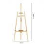 175 cm Wooden Easel Stand Floor Easel Adjustable Height Artist Easel For Painting Display