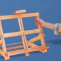 Quality Adjustable 43x36x50cm Wooden Easel Tabletop Foldable Painting Art Easel For Kids