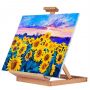 H-Frame beech Wooden Easel artist table easel ,hold canvas up to 23
