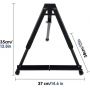 Art Supply Adjustable Black Aluminum Tabletop Easel with Extension Arms Portable Artist Tripod Folding Display Easel for Artist
