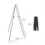 5LBS Holds 63'' Art Supply Exhibition Presentation Metal Steel Easy Folding Quick Set Up Instantly Collapses Tripod Metal Easel