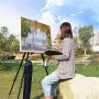Artist Aluminum Metal Display Easel 17 to 56 Inches adjust height tripod easel painting easel stand