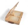Wooden Art Easel for Painting Canvases with 12 Colors Acrylic Paints Palette for Kids and Adult