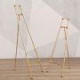high quality display stand easel iron gold painting stand easal for picture, art easel stand display