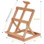 H-Frame beech Wooden Easel artist table easel ,hold canvas up to 23