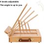wood desk table easel with Storage Drawer and 1 Palette for Painting, Drawing and Displaying Artwork art easel wood easel