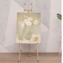 high quality display stand easel iron gold painting stand easal for picture, art easel stand display