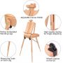 box easels for art french easel wooden easel Wheeled Triangular Floor Stand