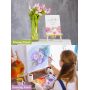 wooden mini art easel for kids painting