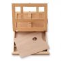 beech easel table wood painting easel adjustable with palette and storage
