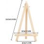 10pcs Mini Wooden Artist Easel Triangle Cards Stand Display Wedding