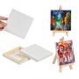 mini art easel with sketch canvas wooden painting easel for painting folding easel