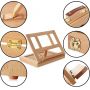beech easel table wood painting easel adjustable with palette and storage