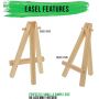 painting for kids decoration mini printed or blank stretched canvas art set easel with canvas