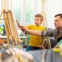 2021 new double face children painting stand easel, easel stands kids