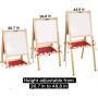 oem easy to carry foldable mini wooden kids table top easel, kids whiteboard easel board