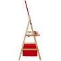 high quality wholesale pine wood double face children easel,kids black chalk board