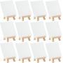 mini art easel with sketch canvas wooden painting easel for painting folding easel