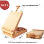 hot sell artist wooden painting table easel