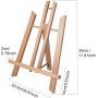 dual sides tabletop chalkboard easel wooden tabletop easel for kids