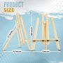 adjustable wood art table easel with canvas paint brushes acrylic and palettes for painting