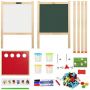 oem easy to carry foldable mini wooden kids table top easel, kids whiteboard easel board