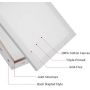 12Pack wooden easel mini 3 x 3 Stretched Canvas with Wood Display Easel for Kids