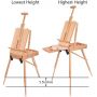 box easels for art french easel wooden easel Wheeled Triangular Floor Stand