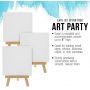 painting for kids decoration mini printed or blank stretched canvas art set easel with canvas