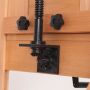 professional high quality art beech wood floor easel with casters and single rocker