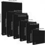 9pcs painting kits black stretched canvas drawing set for painting
