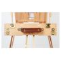 artist wooden sketch easel stand for painting display, tripod easel box
