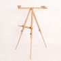 high quality beech wood portable tripod holder easel stand for field painting