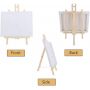 3*3'' mini art canvas with easel for kids painting
