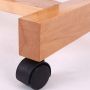professional high quality art beech wood floor easel with casters and single rocker