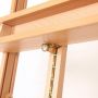 high quality wooden Drawing Painting artist easel exhibition frame can be lifted and bring tray and wheels