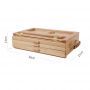 art supplier three layers wooden box storage drawing box easel for artist