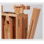 hot selling art supply wood french small easel box for painting and storing