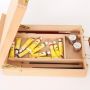 art supplies box easel sketchbox painting storage box, adjust wood tabletop easel for drawing