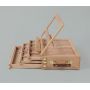 art supplier three layers wooden box storage drawing box easel for artist