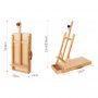 high quality hot sale art drawing artist portable desktop wood painting easel box