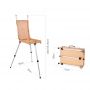 artist wooden easel stand metal leg sketch box easel for painting